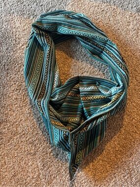 Woven Teal Patterned Dog Sling / Carrier